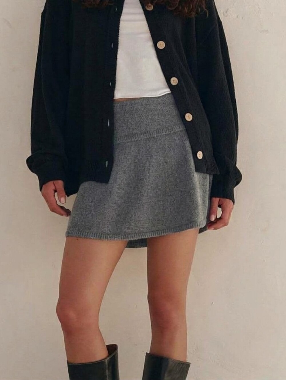 Free People free-est Ameena Knit Skort Foldover Waist